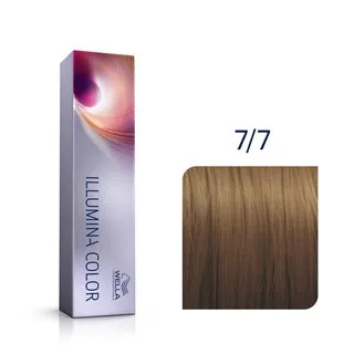 Wella Professionals Illumina Color profesionálna permanentná farba na vlasy 7/7 60 ml