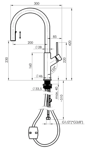 Rubineta Rubineta - Drezová batéria BONA-33 grafitová OLBABO331DG8
