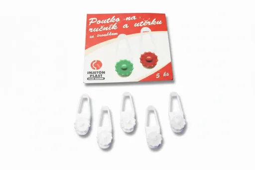 INJETON PLAST - Úchytka na uterák, utierku 5ks