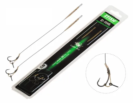 Zfish náväzec monofilament d-rig 20 cm - veľkosť háčika 6