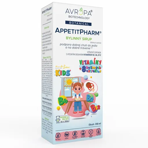 AVROPA AppetitPharm KIDS bylinný sirup 200ml