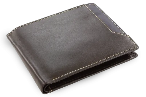 Tmavo hnedá pánska kožená peňaženka 513-4701-47/97