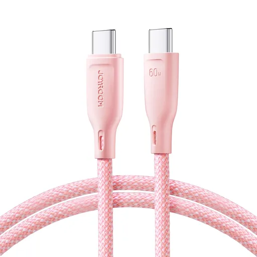 JOYROOM MULTI-COLOR S-A34 Kábel USB-C 60W ružový