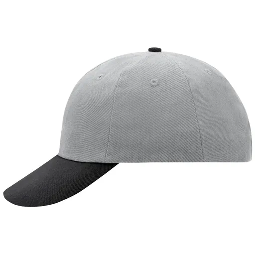 Myrtle Beach (Daiber) Reklamná šiltovka 6 panelová MB6111 - Svetlošedá / čierna | uni