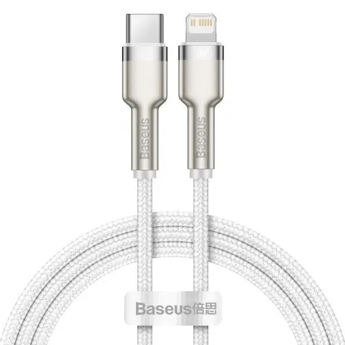 Baseus Cafule Series nabíjací / dátový kábel USB-C na Lightning PD 20W 2m, biela