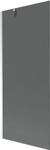 MEXEN/S - Next vaňová zástena FIX 80 x 150, grafit, chróm 895-080-000-00-40-01