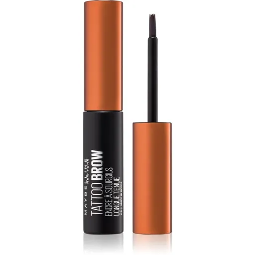 MAYBELLINE NEW YORK Tattoo Brow semipermanentná gélová farba na obočie odtieň Medium Brown 4.6 g