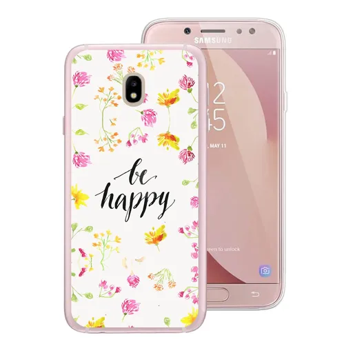 PROTEMIO MY ART kryt Samsung Galaxy J3 2017 (J330) BE HAPPY (019)