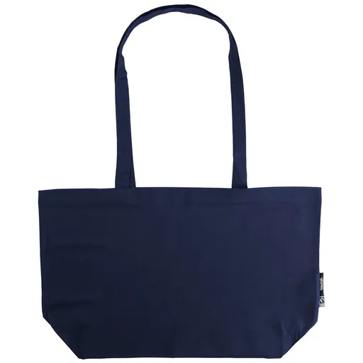 Neutral Veľká nákupná taška cez rameno z organickej Fairtrade bavlny - Námornícka modrá