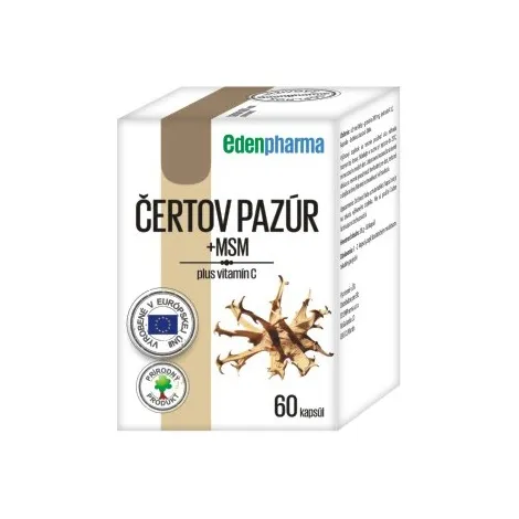 Edenpharma Čertov pazúr + MSM 60 cps