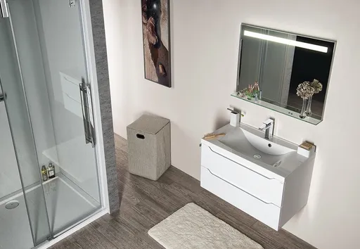 SAPHO - Kúpeľňový set WAVE 80, biela KSET-047