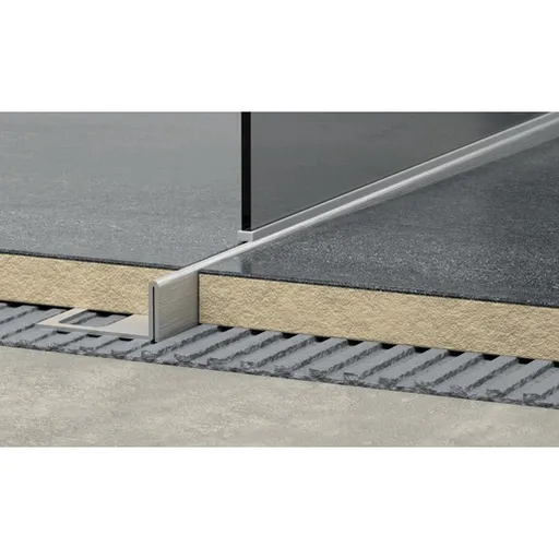 Lišta ľavá Havos kartáčovaný, nerez, dĺžka 120 cm, výška hrany 10 mm, SPNRZK10120L