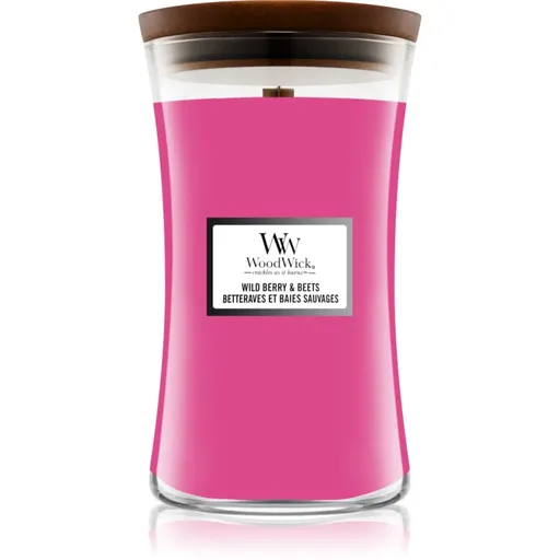 Woodwick Wild Berry & Beets vonná sviečka s dreveným knotom 609.5 g