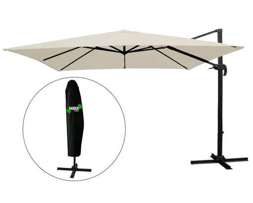 Chomik Záhradný slnečník ROMA | béžová 300 x 300 cm