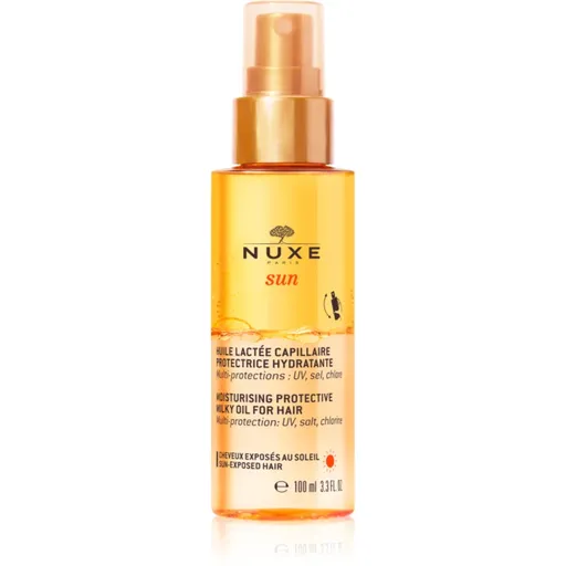 Nuxe Sun Moisturizing Protective Milky Oil For Hair ochranný olej pre vlasy namáhané chlórom, slnkom a slanou vodou 100 ml