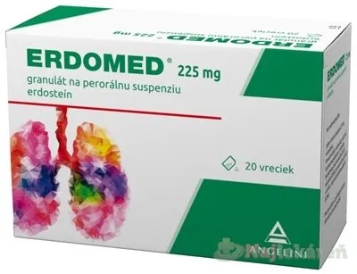 ERDOMED 225 mg na vykašliavanie, granulát, 20 vrecúšok