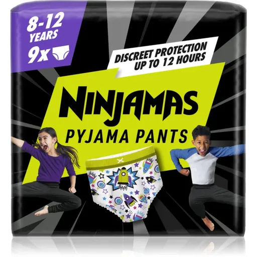 Pampers Ninjamas Pyjama Pants pyžamové plienkové nohavičky 27-43 kg Spaceships 9 ks