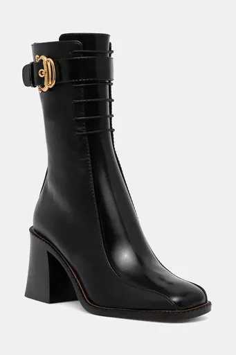 Kožené členkové topánky Pollini