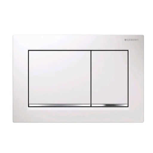 Geberit Omega30 ovládacie tlačidlo plast biele lesklé 115.080.KJ.1
