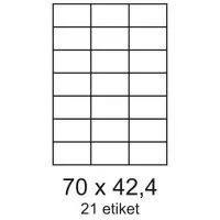 Etikety 70x42, 3mm 21 etikiet na archu 100 listov Smartline
