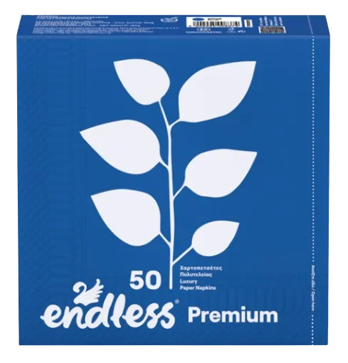 ENDLESS PREMIUM - Dvojvrstvové papierové obrúsky blue, 50 ks