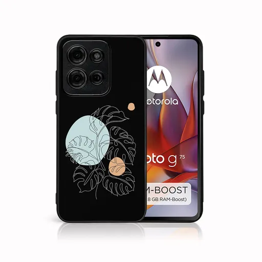 MY ART Ochranný kryt pre Motorola Moto G75 5G MONSTERA (194)