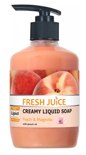 FRESH JUICE - Tekuté mydlo s dávkovačom broskyňa & magnólia, 0,46 L