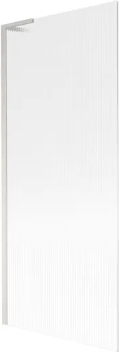 MEXEN/S - Next L vaňová zástena FIX 80 x 150, prúžky, nikel kartáčovaná 895-080-000-03-09-97