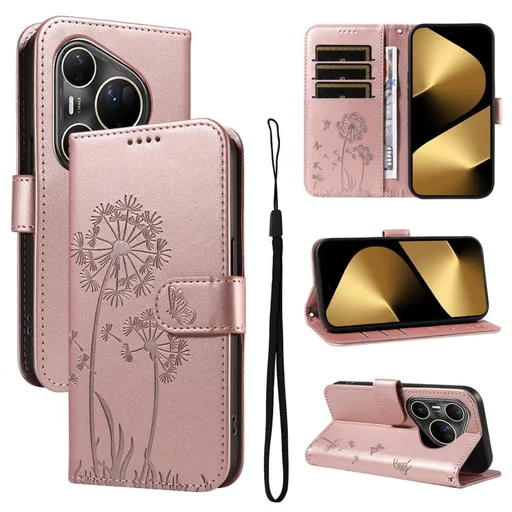 ART DANDELION Peňaženkové puzdro pre Huawei Pura 80 Ultra ružové