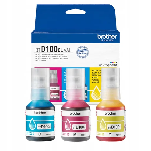 Brother BTD100CLVAL farebná (color) sada originálne cartridge