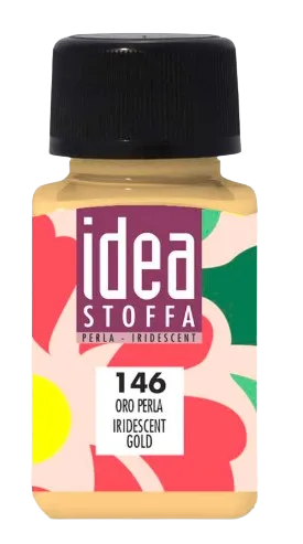 MAIMERI IDEA STOFFA - Farby na textil 146 - iridescent gold, 60 ml