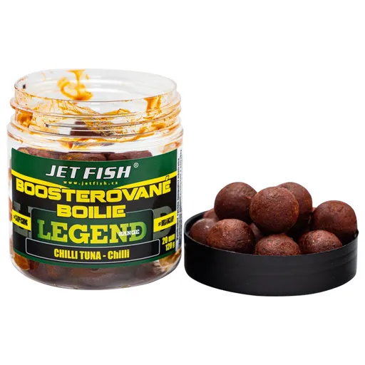 Jet fish boosterované boilie legend range chilli tuna chilli 250 ml - 24 mm