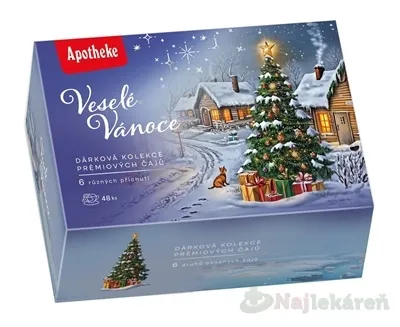Apotheke Dárko.kolekce čajů Veselé Vánoce 48 sáčků