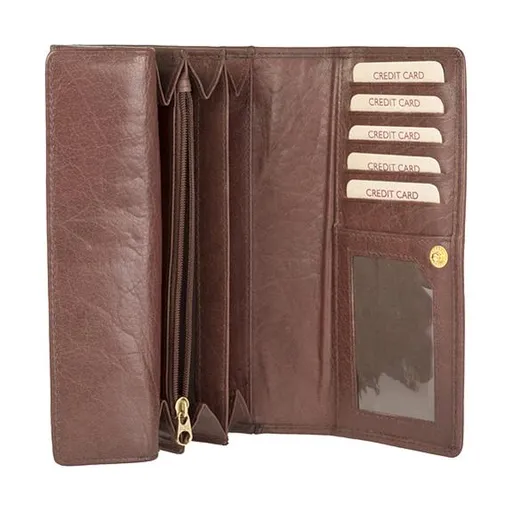 Dámska kožená peňaženka Lagen V62 Brown