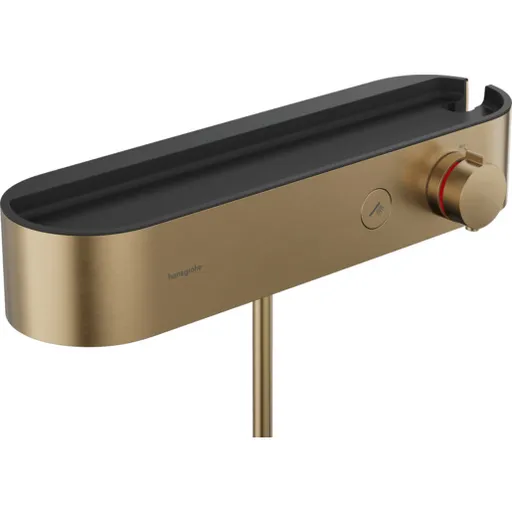 Hansgrohe ShowerTablet Select sprchová batéria s poličkou 150 mm kartáčovaný bronz 24360140