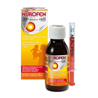 Nurofen sirup pre deti od 3 mesiacov 100ml, jahoda
