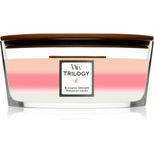 Woodwick Trilogy Blooming Orchard vonná sviečka 453.6 g