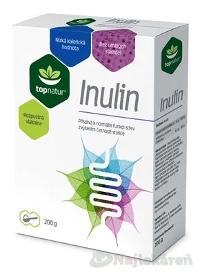 Topnatur Inulin prášok rozpustná vláknina 200 g