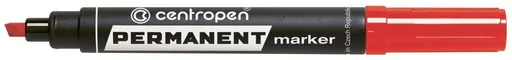 Značkovač Centropen 8576 permanent červený klinový hrot 1-4,6mm