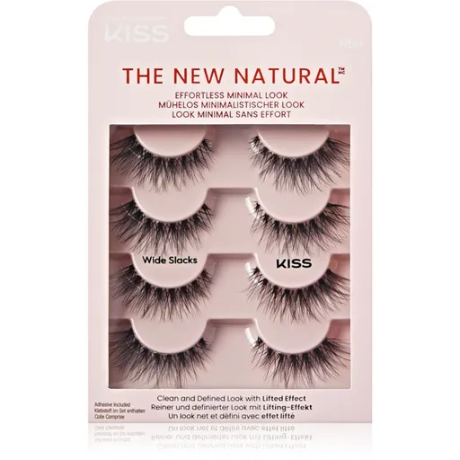 KISS The New Natural Effortless Minimal Look umelé mihalnice Wide Slacks 8 ks