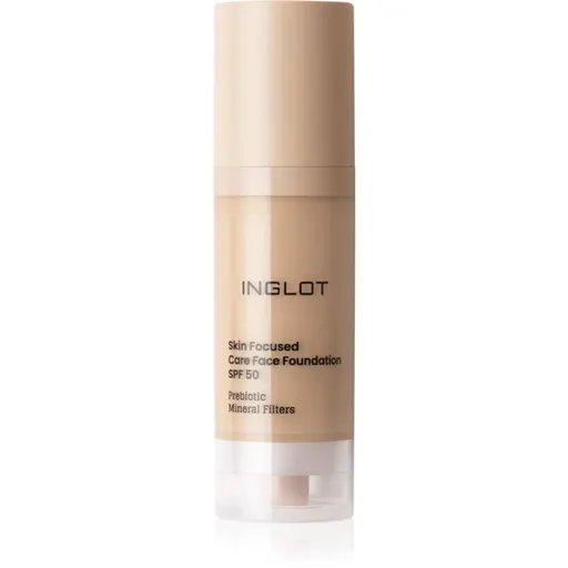 Inglot Skin Focused Care Face Foundation SPF 50 krycí make-up SPF 50 odtieň 304 Classic Beige 30 ml