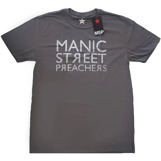 Manic Street Preachers tričko Reversed Logo Šedá S