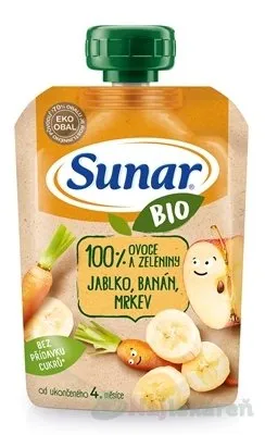 Sunar BIO kapsička jablko, banán, mrkva 100g