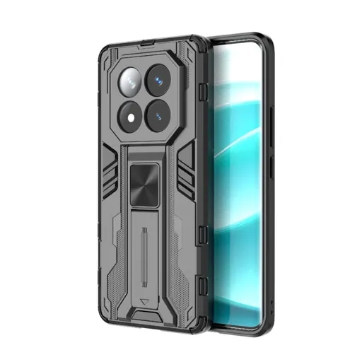 SUPERSONIC Ochranný obal so stojanom pre Xiaomi Redmi Note 14 Pro+ 5G čierny