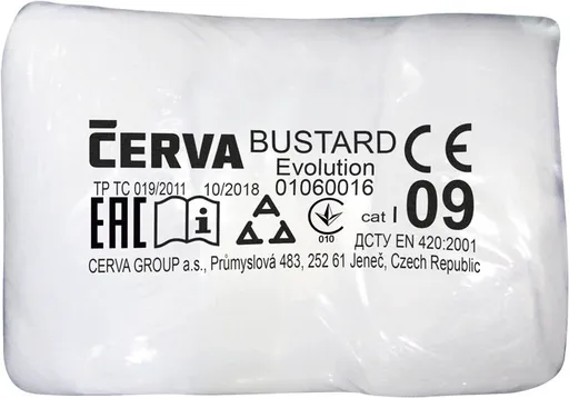 BUSTARD EVO VAM rukavice + PVC terč biela 9
