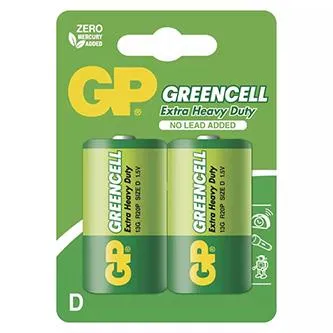 GP Jednorazové zinkochloridová batéria D, 2-pack