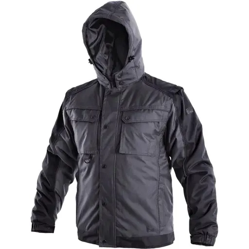 Canis (CXS) Pánska zimná bunda 2v1 CXS IRVINE - Šedá / čierna | 2XL