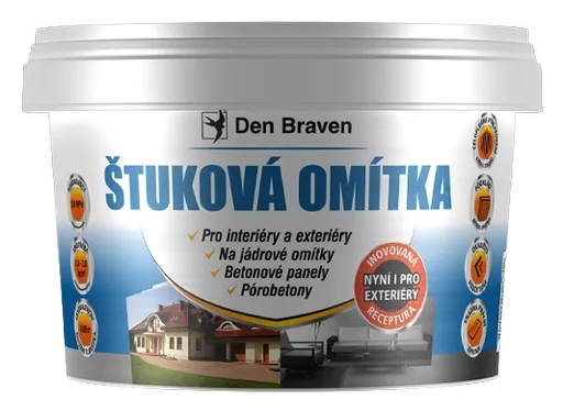 DEN BRAVEN - Štuková omietka biela 25 kg