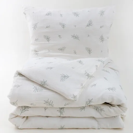 Matex Mušelínové obliečky Olivka, 140 x 200 cm, 70 x 90 cm