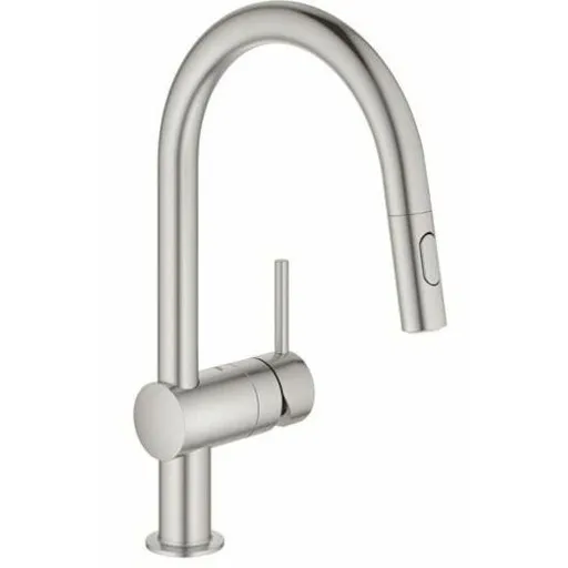 Grohe Minta drezová batéria s vyťahovacou sprškou supersteel 32321dc2 G32321DC2